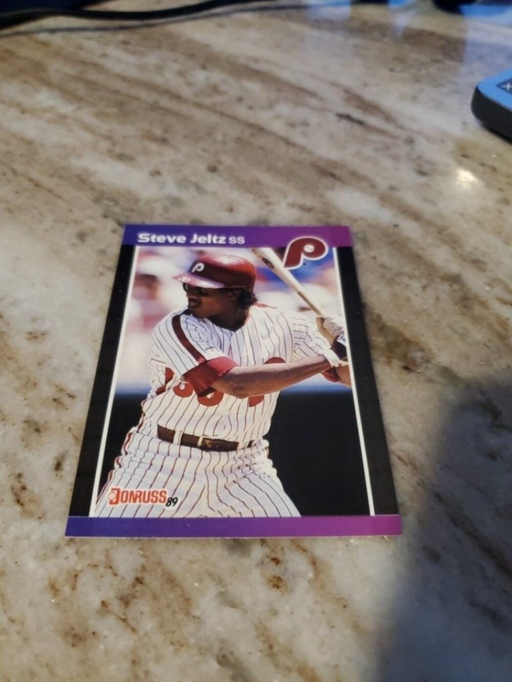 1989 Donruss - Steve Jeltz #431 *Denotes* on Back